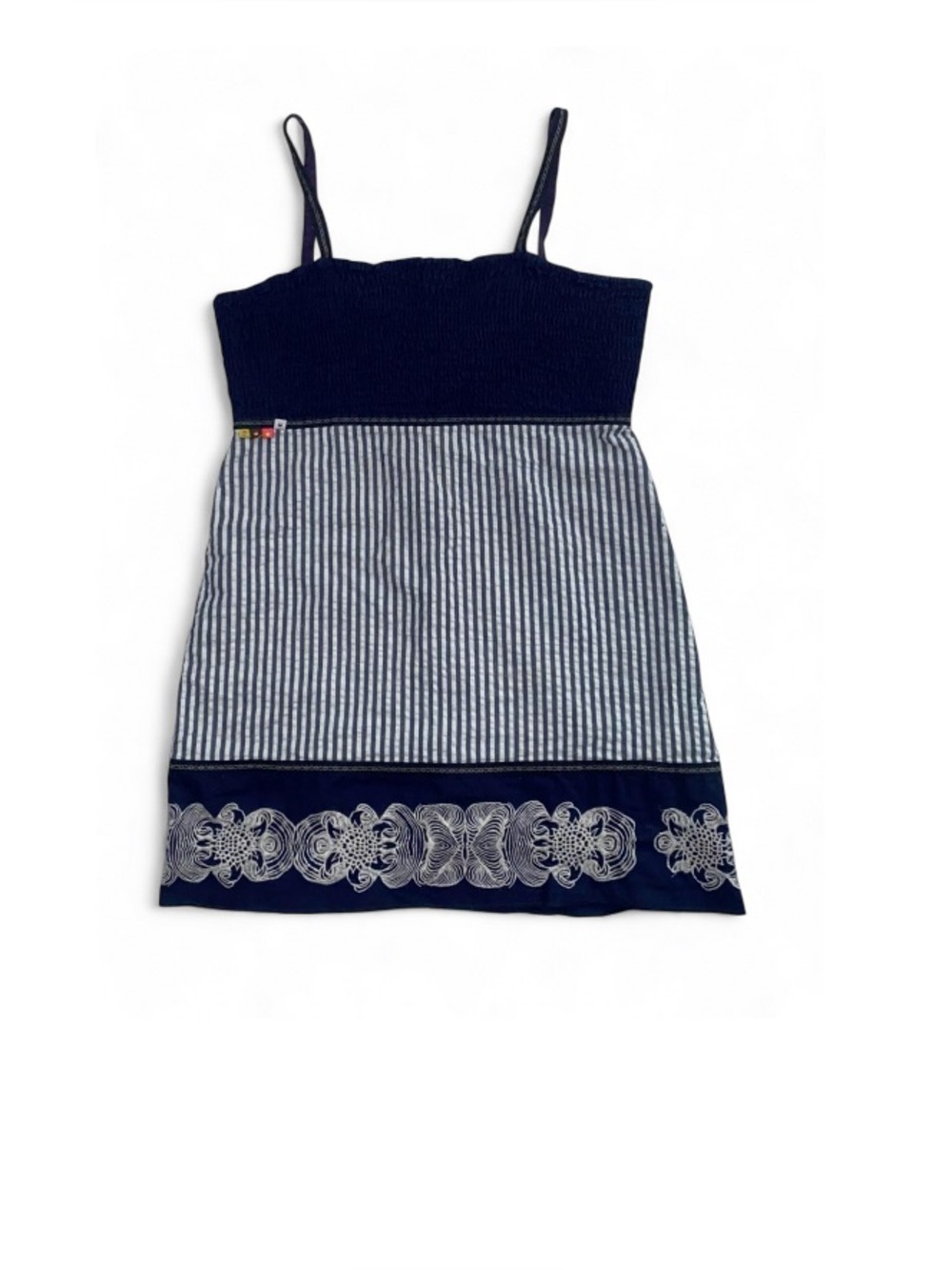 Oilily Navy Blue and White Striped Nautical Blouse